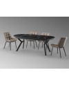 ANTEA- MESA COMEDOR- T MARMOL NEGRO